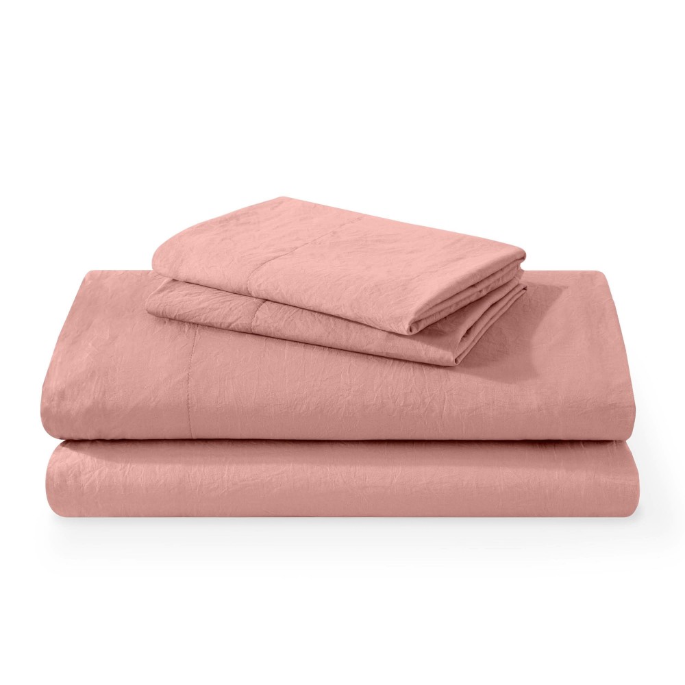 Bare Home Ultra Soft Washed Microfiber 4 Piece Sheet Set Linenlike Look Easy Care Hypoallergenic Deep Pocket Up To 15 1