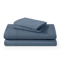 Bare Home Ultra Soft Washed Microfiber 4 Piece Sheet Set Linenlike Look Easy Care Hypoallergenic Deep Pocket Up To 15 1