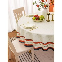 Ehousehome Indoor Outdoor Tablecloth Water Resistant Spill Proof Fabric Table Cover 60Inch Round Tablecloths,Paisley