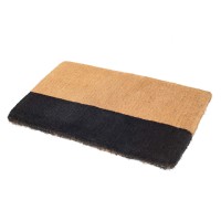 Fab Habitat Modern Extra Thick Doormat Handwoven Durable Natural Coir Entryway Front Door Porch Patio Black Belt Bla