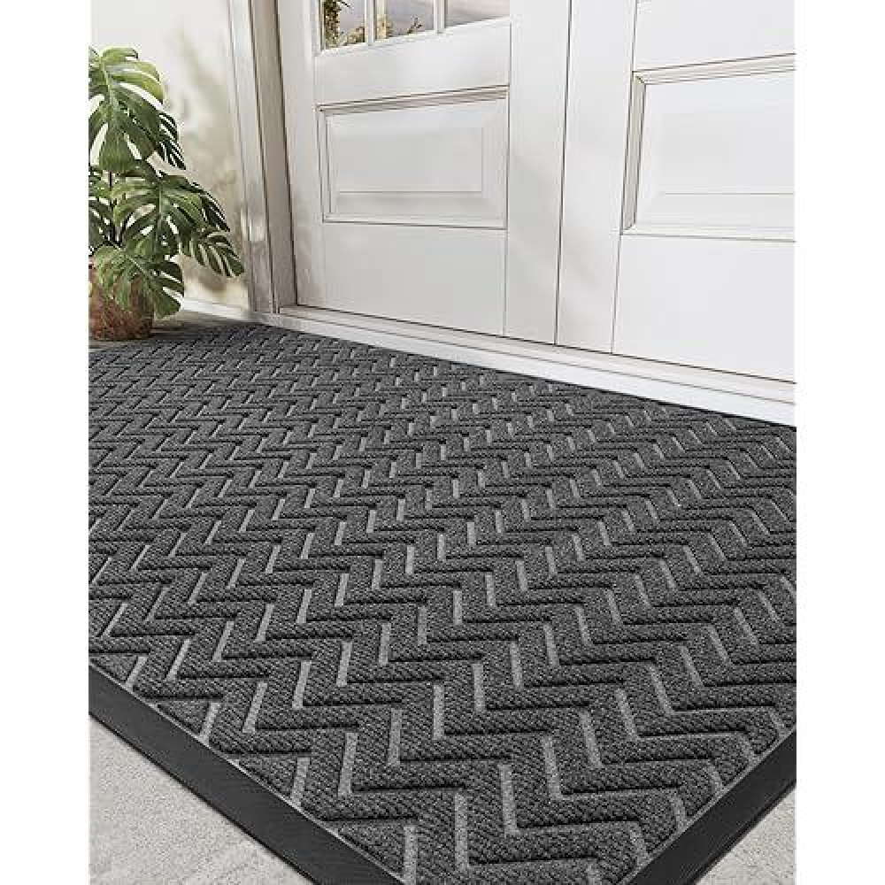 Dexi Door Mat Heavy Duty Outdoor Indoor Doormat Stain And Fade Resistant Non Slip Front Door Mats Patio Entryway Floor Mat 3