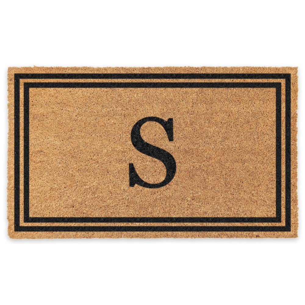 Coco Mats N More Personalized Door Mat With Monogram For Outdoor Indoor Nonslip Coco Coir Front Doormat With Vinyl Backing