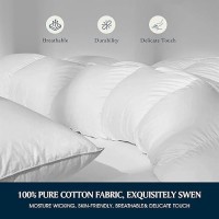 Serta Goose Feather Down Fiber Cotton Comforter Twin Size 100 Cotton Down Duvet Insert Hotel Luxury Hypoallergenic Bedding