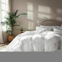 Serta Goose Feather Down Fiber Cotton Comforter Queen Size 100 Cotton Down Duvet Insert Hotel Luxury Hypoallergenic Bedding