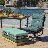 Arden Selections Outdoor Chair Cushion  21 X 20  Rain-Proof  Fade Resistant 21 X 20  Alana Tile