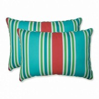 Pillow Perfect Stripe Indooroutdoor Accent Throw Pillow Plush Fill Weather And Fade Resistant Large Lumbar 165 X 245