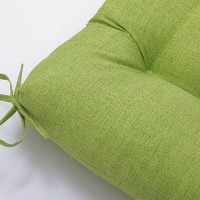 Pillow Perfect Pompeii Solid Indooroutdoor Wicker Patio Sofaswing Cushion Tufted Weather And Fade Resistant 18 X 44 Gre