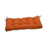 Pillow Perfect Pompeii Solid Indooroutdoor Wicker Patio Sofaswing Cushion Tufted Weather And Fade Resistant 18 X 48 Ora