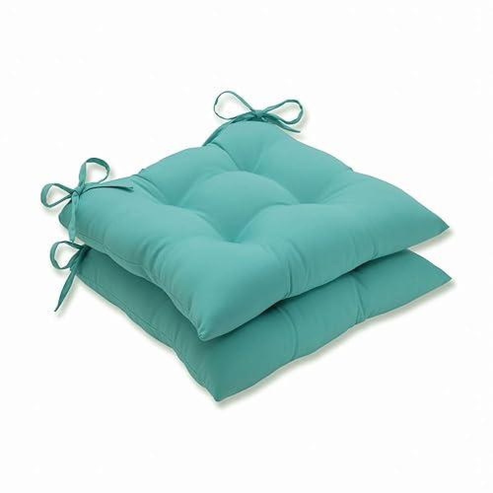 Pillow Perfect Pompeii Solid Indooroutdoor Wicker Patio Seat Cushion Reversible Weather And Fade Resistant Square Corner 18