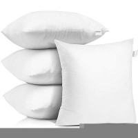 Nestl 22X22 Pillow Inserts Throw Pillow Insert 22X22 4 Pack Euro Pillows 22X22 Decorative Euro Pillow Insert 22X22 White 22