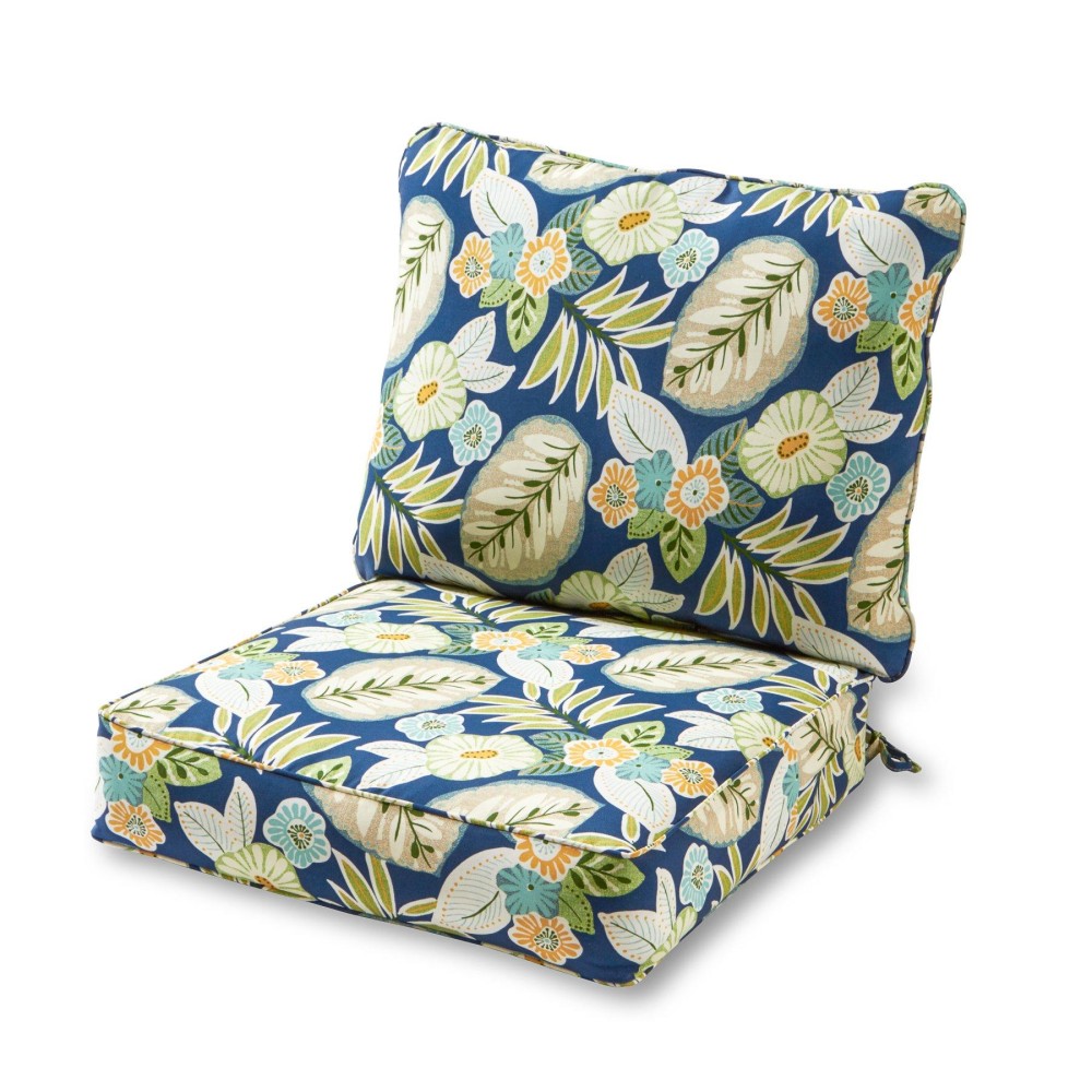 Greendale Home Fashions 2-Piece Outdoor Deep Seat Cushion Set, Magnolia