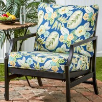 Greendale Home Fashions 2-Piece Outdoor Deep Seat Cushion Set, Magnolia