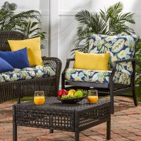 Greendale Home Fashions 2-Piece Outdoor Deep Seat Cushion Set, Magnolia