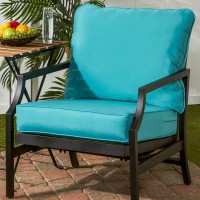 Greendale Home Fashions 2-Piece Outdoor Deep Seat Cushion Set, Arctic