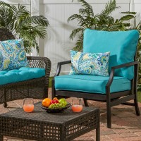 Greendale Home Fashions 2-Piece Outdoor Deep Seat Cushion Set, Arctic