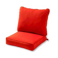 Greendale Home Fashions 2-Piece Outdoor Deep Seat Cushion Set, Fire