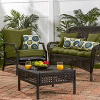 Greendale Home Fashions 2-Piece Outdoor Deep Seat Cushion Set, Juniper