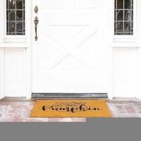 Juvale Natural Coir Welcome Door Mat  Hey There Pumpkin Fall Decor(30 X 17 In)