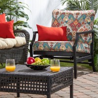 Greendale Home Fashions 2-Piece Outdoor Deep Seat Cushion Set, Painted Desert