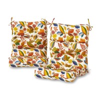 Greendale Home Fashions Outdoor 44 X 22-Inch High Back Chair Cushion, Set Of 2, Foliage 2 Count