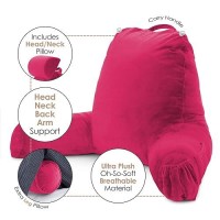 Nestl Reading Pillow Large Bed Pillow Back Pillow For Sitting In Bed Shredded Memory Foam Chair Pillow Reading Bed Rest Pill