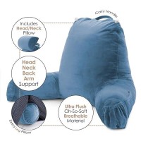 Nestl Reading Pillow Large Bed Pillow Back Pillow For Sitting In Bed Shredded Memory Foam Chair Pillow Reading Bed Rest Pill