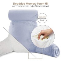 Nestl Reading Pillow Large Bed Pillow Back Pillow For Sitting In Bed Shredded Memory Foam Chair Pillow Reading Bed Rest Pill