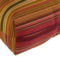 Greendale Home Fashions Outdoor 44 X 22-Inch High Back Chair Cushion, Set Of 2, Cinnamon Stripe 2 Count