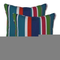 Pillow Perfect Stripe Indooroutdoor Accent Throw Pillow Plush Fill Weather And Fade Resistant Large Throw 185 X 185