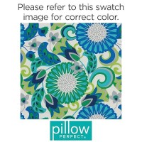 Pillow Perfect Bright Floral Indooroutdoor Accent Throw Pillow Plush Fill Weather And Fade Resistant Lumbar 115 X 185