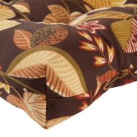 Greendale Home Fashions Outdoor 44 X 22-Inch High Back Chair Cushion, Set Of 1, Russet Floral