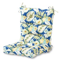 Greendale Home Fashions Outdoor 44 X 22-Inch High Back Chair Cushion, Set Of 1, Magnolia Floral