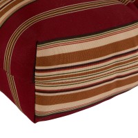 Greendale Home Fashions Outdoor 44 X 22-Inch High Back Chair Cushion, Set Of 1, Tuscan Stripe