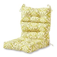 Greendale Home Fashions Outdoor 44 X 22-Inch High Back Chair Cushion, Set Of 1, Avocado