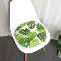 Vctops Bohemian Soft Round Chair Pad Garden Patio Home Kitchen Office Seat Cushion Leaf Diameter 20