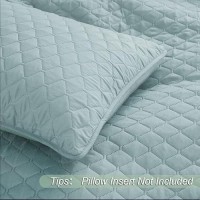 Exclusivo Mezcla Ultrasonic Reversible Twin Quilt Bedding Set With Pillow Sham Lightweight Quilts Twin Size Soft Bedspreads Be