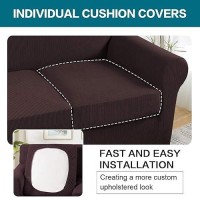 Turquoize 4 Piece Sofa Covers For 3 Cushion Couch Sofa Slipcover Soft Couch Cover For Dogswashable Sofa Furniture Covers With 3