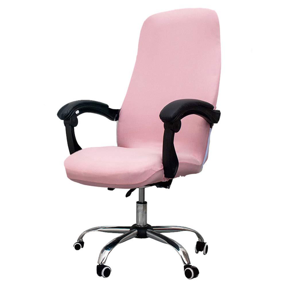 Melaluxe Office Chair Cover - Universal Stretch Desk Chair Cover, Computer Chair Slipcovers (Size: L) - Pink