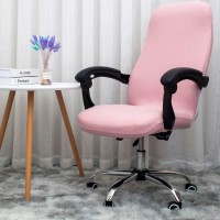 Melaluxe Office Chair Cover - Universal Stretch Desk Chair Cover, Computer Chair Slipcovers (Size: L) - Pink