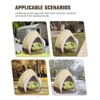 Hanging Egg Chair Cover For Double Egg Swing Chair 91X80 Inches Patio Stand Cover Wicker Egg Swing Chair Covers For Cocoon Chair