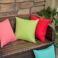 Miulee Pack Of 2 Decorative Outdoor Waterproof Pillow Covers Square Garden Christmas Cushion Sham Throw Pillowcase Shell For Spr