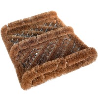 Ninamar Natural Coir Boot Scraper Door Mat 13 X 12 Inch 2 Pack