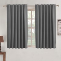 Turquoize Blackout Curtains Thermal Insulated Window Treatment Panels Rod Pocket Window Panels For Small Windows Thermal Insulat