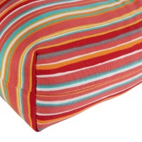 Greendale Home Fashions Outdoor 44 X 22-Inch High Back Chair Cushion, Set Of 1, Coral Stripe