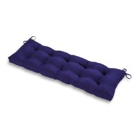 Greendale Home Fashions Outdoor 51X18-Inch Bench Cushion, Set Of 1, Midnight