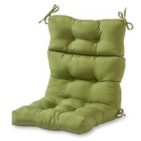 Greendale Home Fashions Outdoor 44 X 22-Inch High Back Chair Cushion, Set Of 1, Juniper