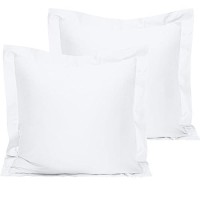 Ntbay Cotton 26X26 Euro Sham Covers 500 Thread Count Egyptian Cotton Euro Pillow Covers 2 Pack Super Soft And Breathable 26X2