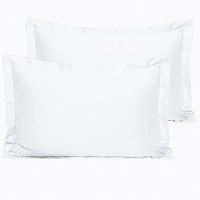 Ntbay Cotton Queen Pillow Shams 500 Thread Count Egyptian Cotton 20X30 Sham Covers 2 Pack Super Soft And Breathable 20X30 Inc