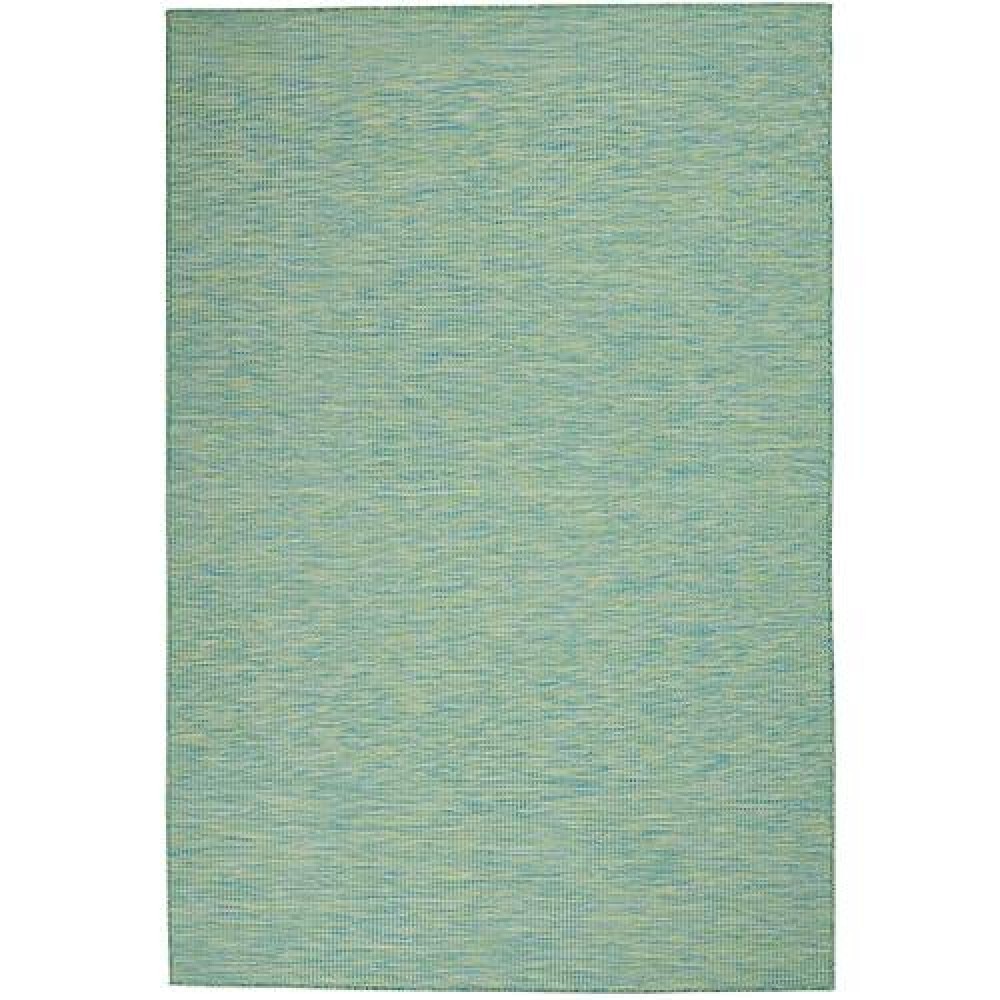 Nourison Positano Indoor/Outdoor Blue/Green 4' X 6' Area Rug  Easy Cleaning  Non Shedding  Bed Room  Living Room  Dining Room  Backyard  Deck  Patio (4X6)