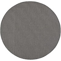 Nourison Positano Indoor/Outdoor Charcoal 6' X Round Area Rug  Easy Cleaning  Non Shedding  Bed Room  Living Room  Dining Room  Backyard  Deck  Patio (6 Round)